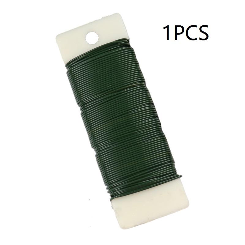 

1/2/3/6Roll Green Floral Wires Twisted Metal Wire Multifunctional Metal Wire Twist Tie Gardening Binding Straps Floral Arranging 1PCS