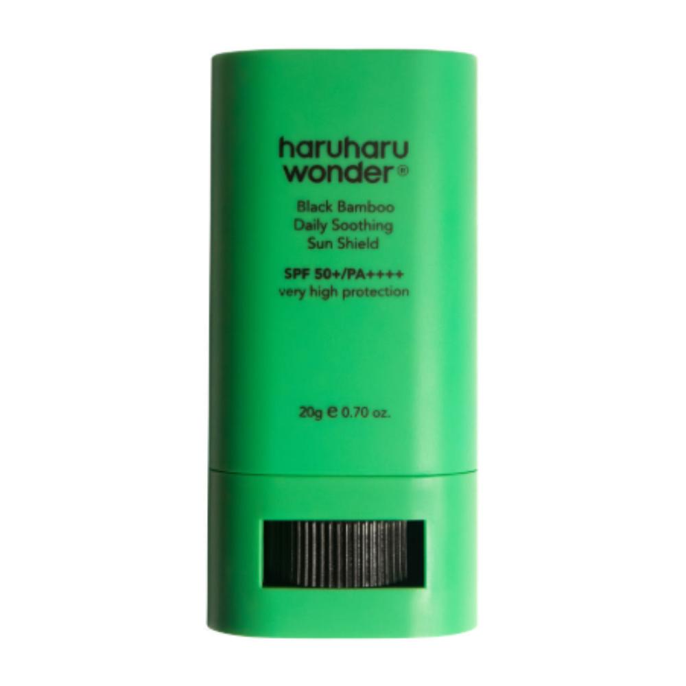 

HARUHARU WONDER Black Bamboo Daily Soothing Sun Shield SPF 50+ PA++++ 20g - Portable Sun Stick for Sensitive Skin