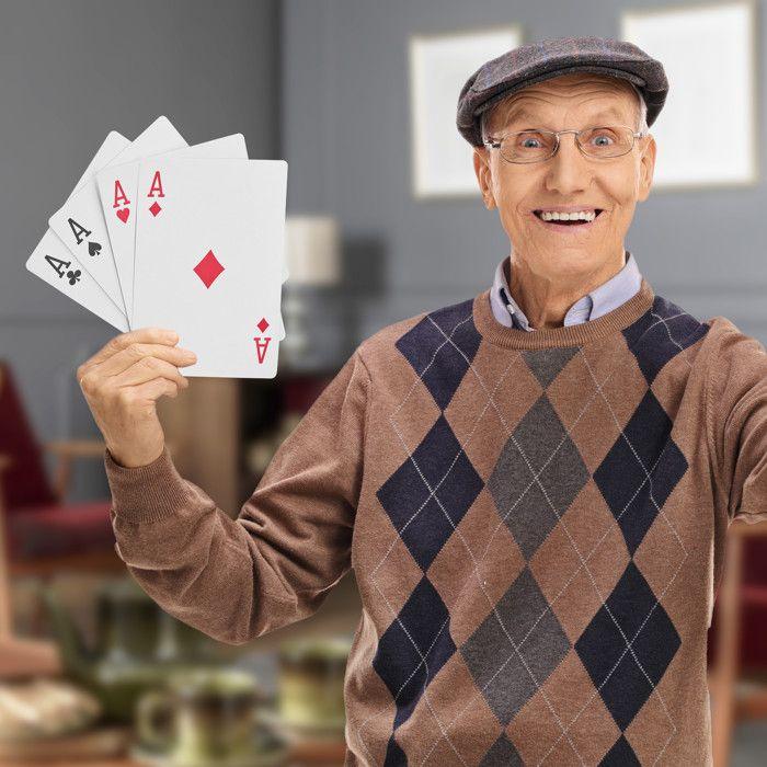 Relaxdays Jumbo Playing Cards 54 Plastic Playing Cards Xxl Waterproof Multicolor 18 X 13 Cm 10023627