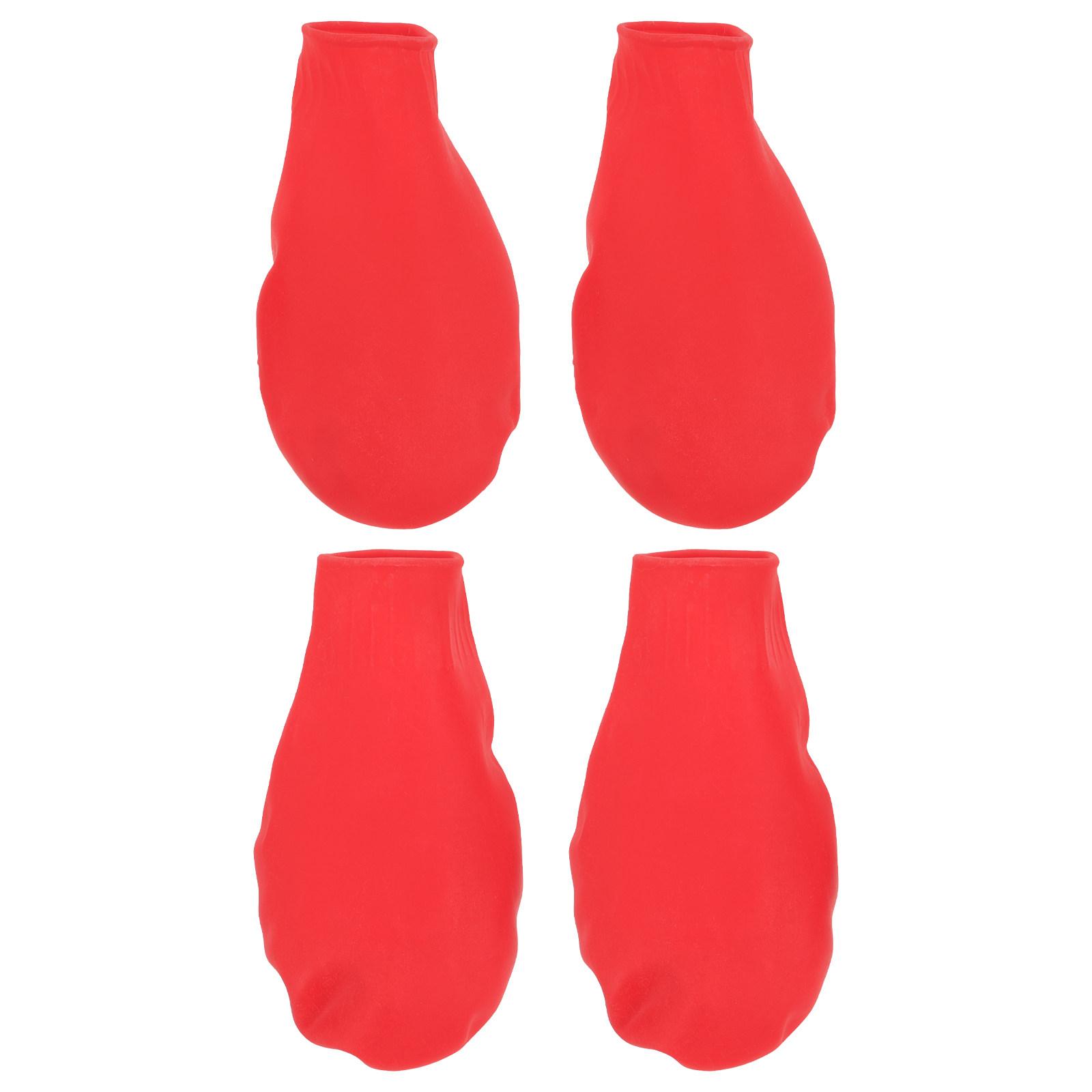 

4Pcs Waterproof Dog Shoes Anti-Slip Rubber Sole Protective Pet Rain Boots for Small Medium Large Dogs Outdoor Rain Snow Walking 4.5X4X4CM