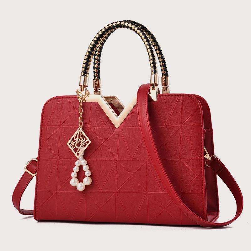 Women's PU leather bag crossbody bag large capacity shoulder bag travel shopping luxury design fashion