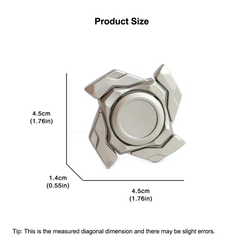 Mini EDC Fidget Spinner Open Armor Top - Magnetic Metal Stress Relief Toy for Adults Anxiety Relief Fidget Slider Holiday Gifts