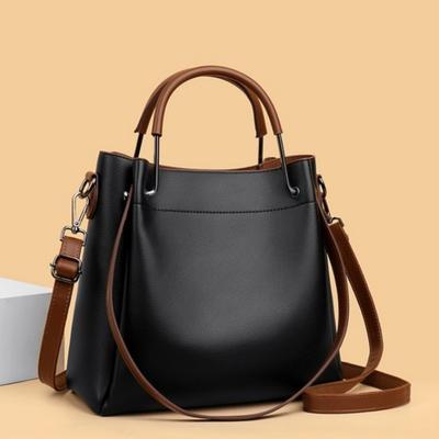 Fashion Versatile PU Zipper Women's Shoulder Bags  Light Luxury Large Capacity Solid High Quality Commute Crossbody Bag