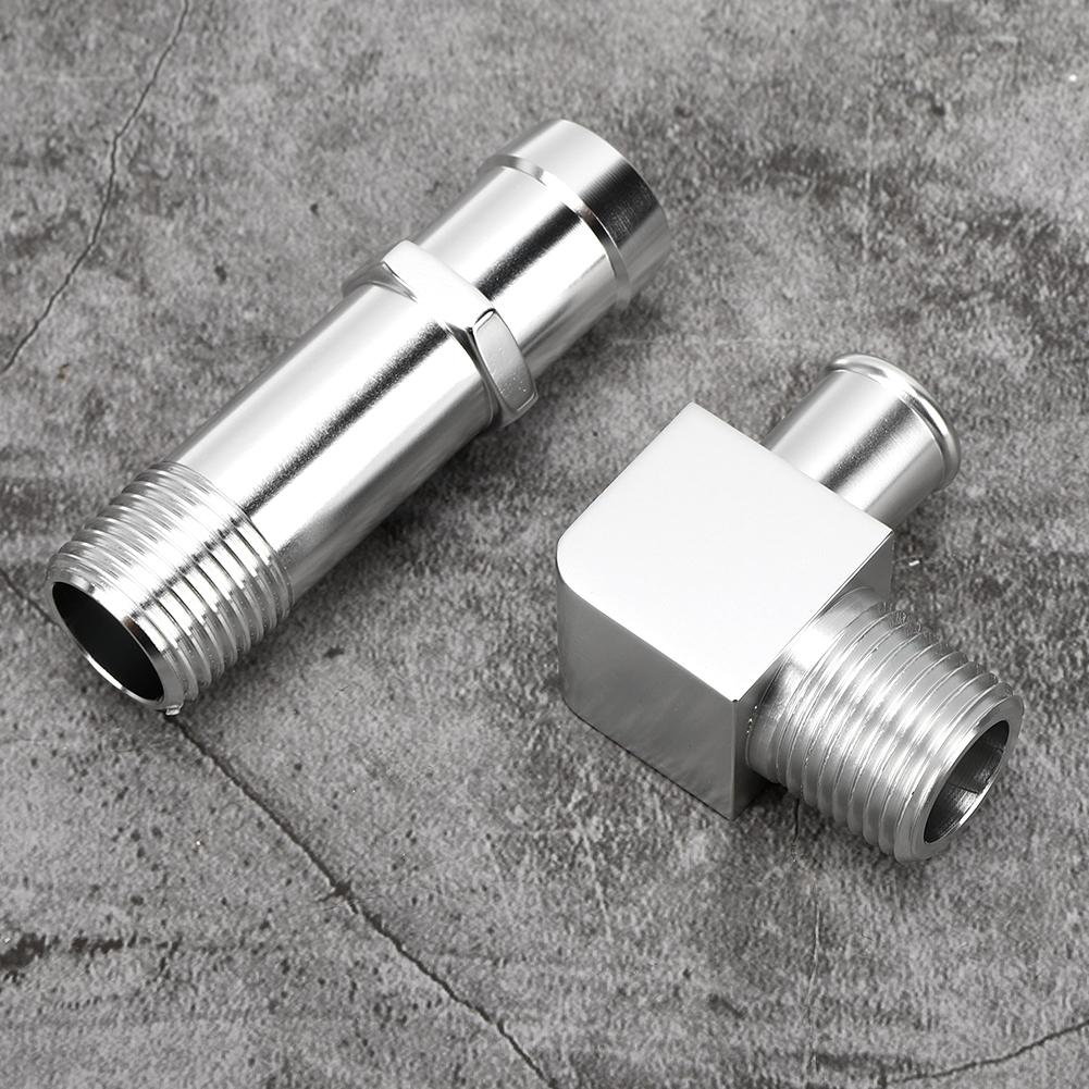 Heizungsschlauchanschluss 34in Wasserpumpe 58in 90 Grad 9514X Ersatz Passend für Chevy SBC V8