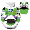 Toy Story Buzz Rakeťák Grafická Mikina s Kapucí Cosplay Kostým Měkký Prodyšný Pulovr