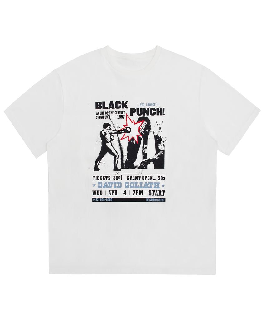 Kaegteoseudoneosmakes Black Punch T-Shirt - White
