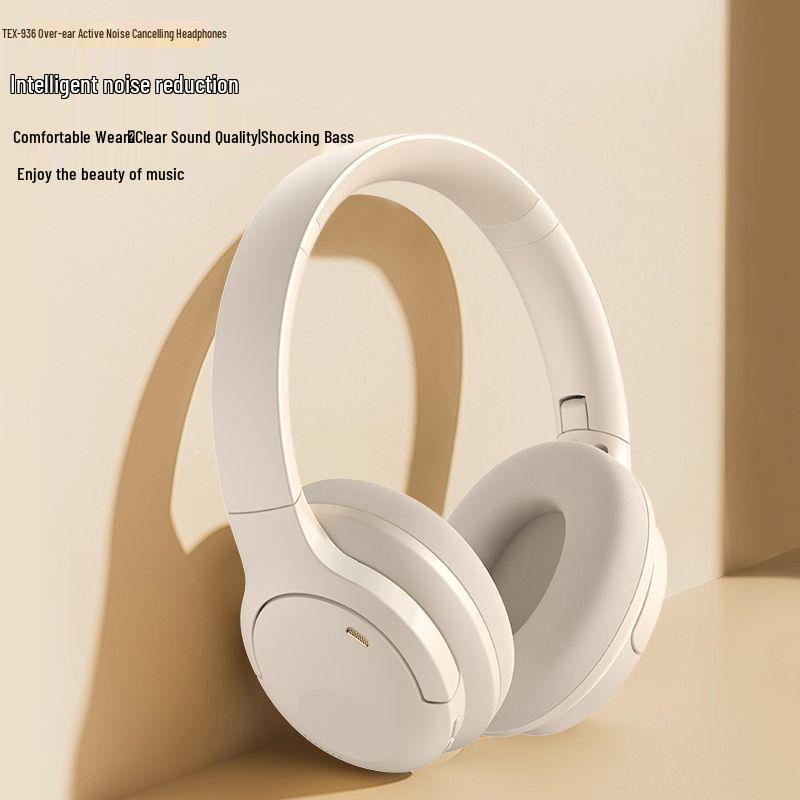 ANC Wireless Over-Ear Headphones: Active Noise Cancelling, Super Bass, Long Battery Life, Bluetooth