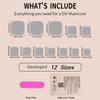 Summer Pink Nail Art Toenail Patches - 24pc Boxed Set