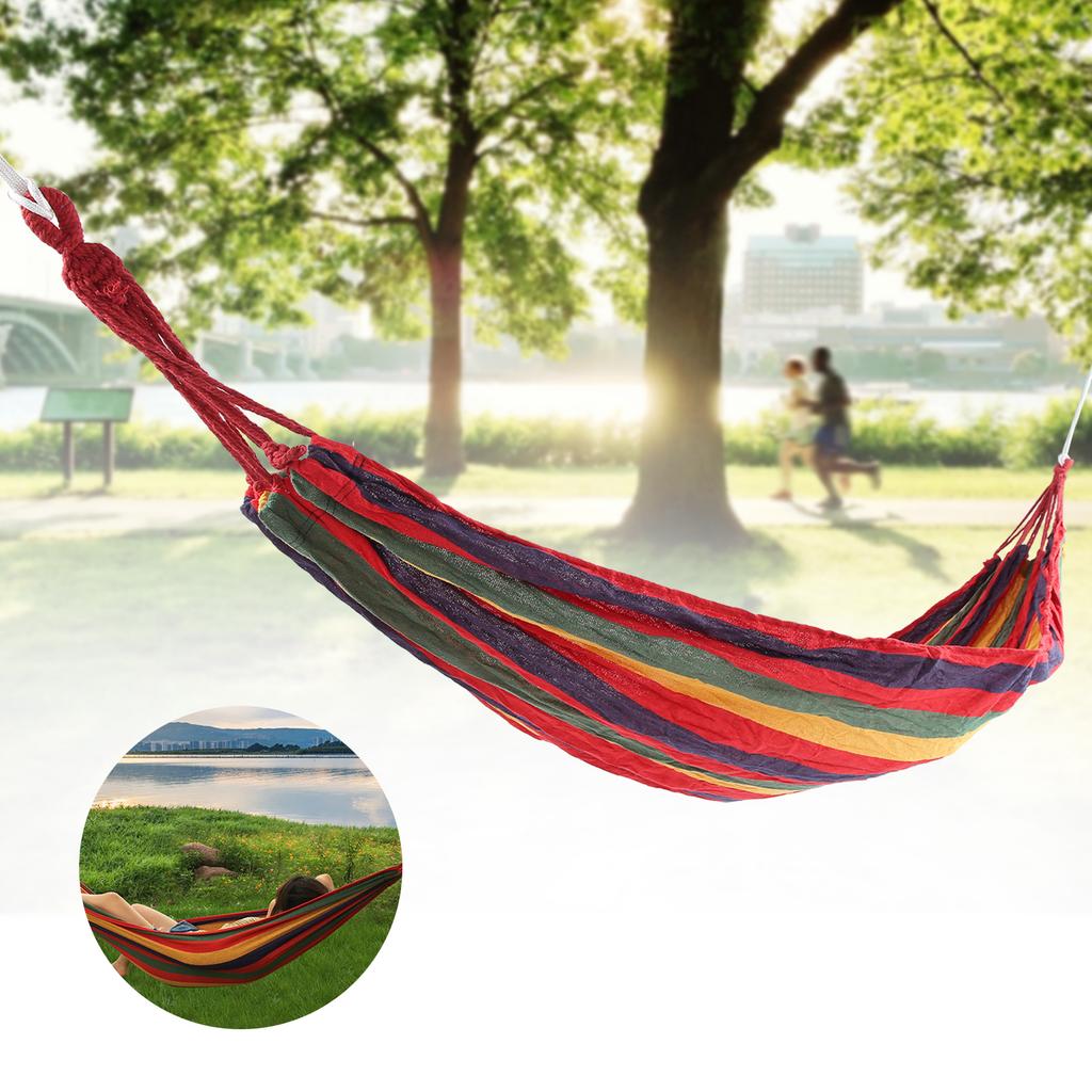 Portable Camping Hammock High Strength Indoor Outdoor Travel Lightweight Hammocks