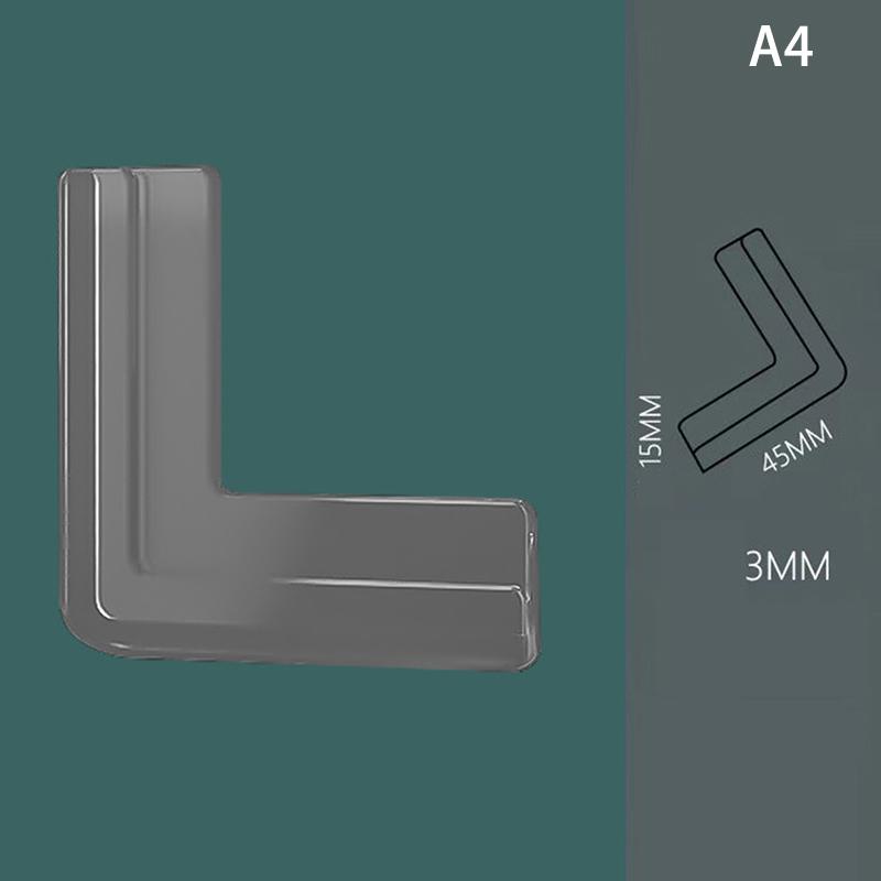 4 Pcs Silikon Sicherheit Möbel Rand Banding Ecke Wachen Aluminium Winkel