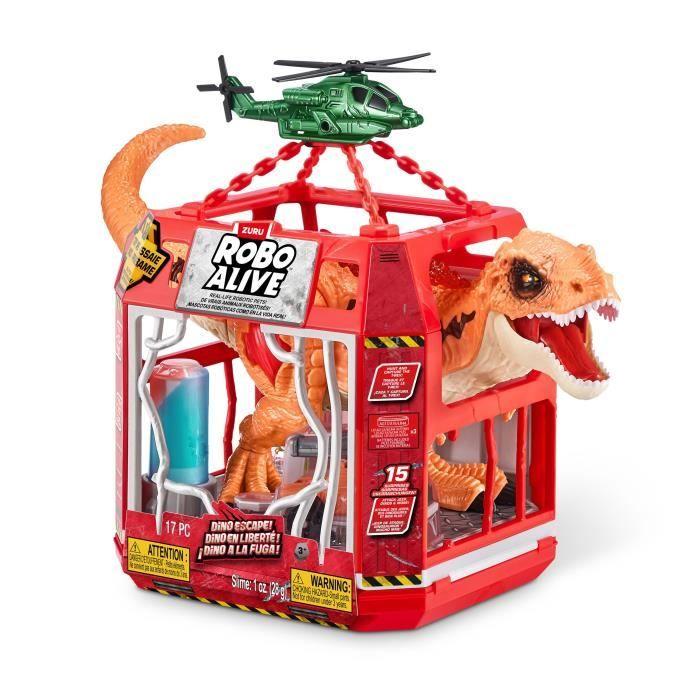 Jeu de Capture - ZURU - Dino Escape - Capture le dinosaure en liberté avec pièges et armes pour éviter la destruction