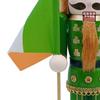 15inch ST. Patrick's Day Nutcracker Figurine Desktop Ornament Decorative Multipurpose Green Uniform