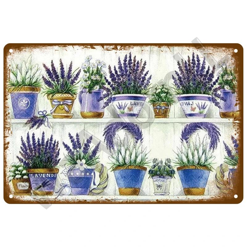 Vintage Metal Tin Sign  Retro Cafe  Garden Wall Art Home Decor Plaque for Room Farmhouse Painting Gift Perfect for Wall Mural  D