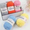 5-Strand Combed Milk Cotton Yarn for DIY Knitting - Baby Blankets, Doll, Scarf Material.
