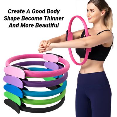 Yoga Fitnessring Kreis Pilates Frauen Mädchen Übung Zuhause Widerstand Elastizität Training Beckenbodenmuskulatur Postpartales Training