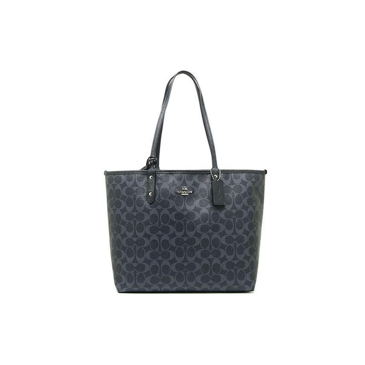 

New COACH City Canvas Tote Bag, Shopping Bag, Handbag, Shoulder Bag, Backpack Large Women s Marine Blue 58293-SVM6G 28.4*15.5*32.5CM