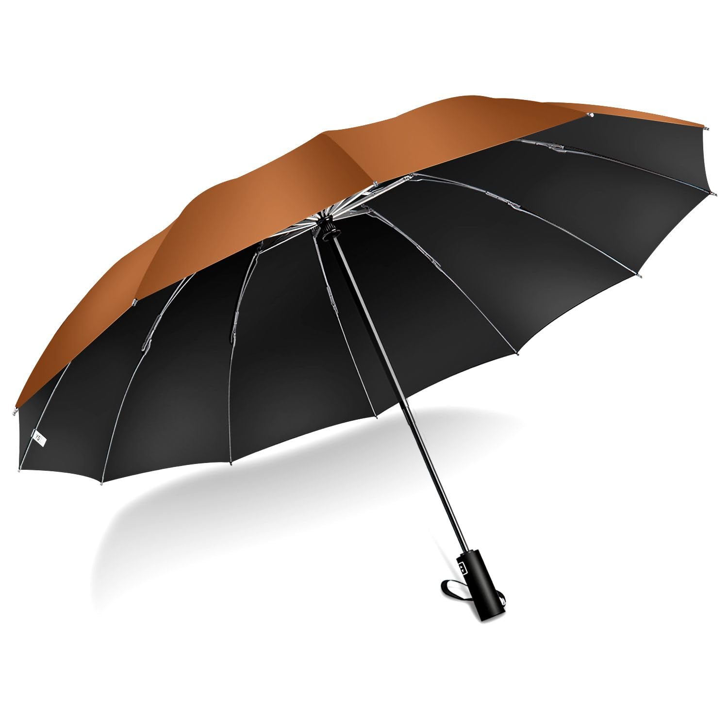 Large Size 12 Folding Automatic Opening and Reverse Folding Teflon Folding Heat UV Rain and Sun Rain and Typhoon Heavy Rain and Day Gift Extra -