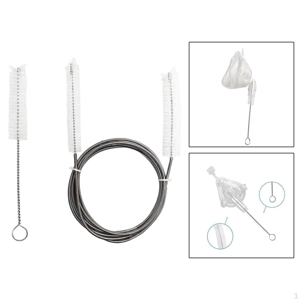 2 Pieces Long Wire Brush Watch Cleaning 22 Mm Tube Dust Removal Tool for Coffee Machines