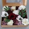 Große Blumen in Dekorativer Box Blumenkasten Tragbare Blumenaufbewahrung Geschenkverpackungsboxen Mit Klarem Fenster