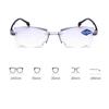 Reading Glasses Dual Light Presbyopia Eyeglasses Rimless Presbyopic Eyewear Computer Eyeglasses