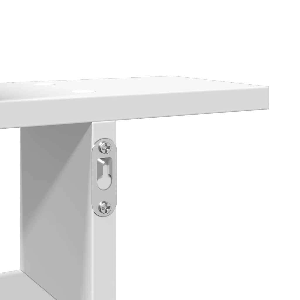Wall Shelves 2 pcs. White 38 x 12 x 38 cm Engineered Wood