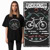 Coolmind Z1106100% Cotton Bike Printed Exclusive Graphic Men T Shirt Cotton Men Tshirt T-shirt for Men Loose Tee Shirt