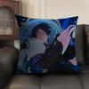 Scaramouche Genshin Impact Cushion Cover Natural Linen Organic Fabric Double-Sided Printing Sofa Home Decor Gift Pillow Case