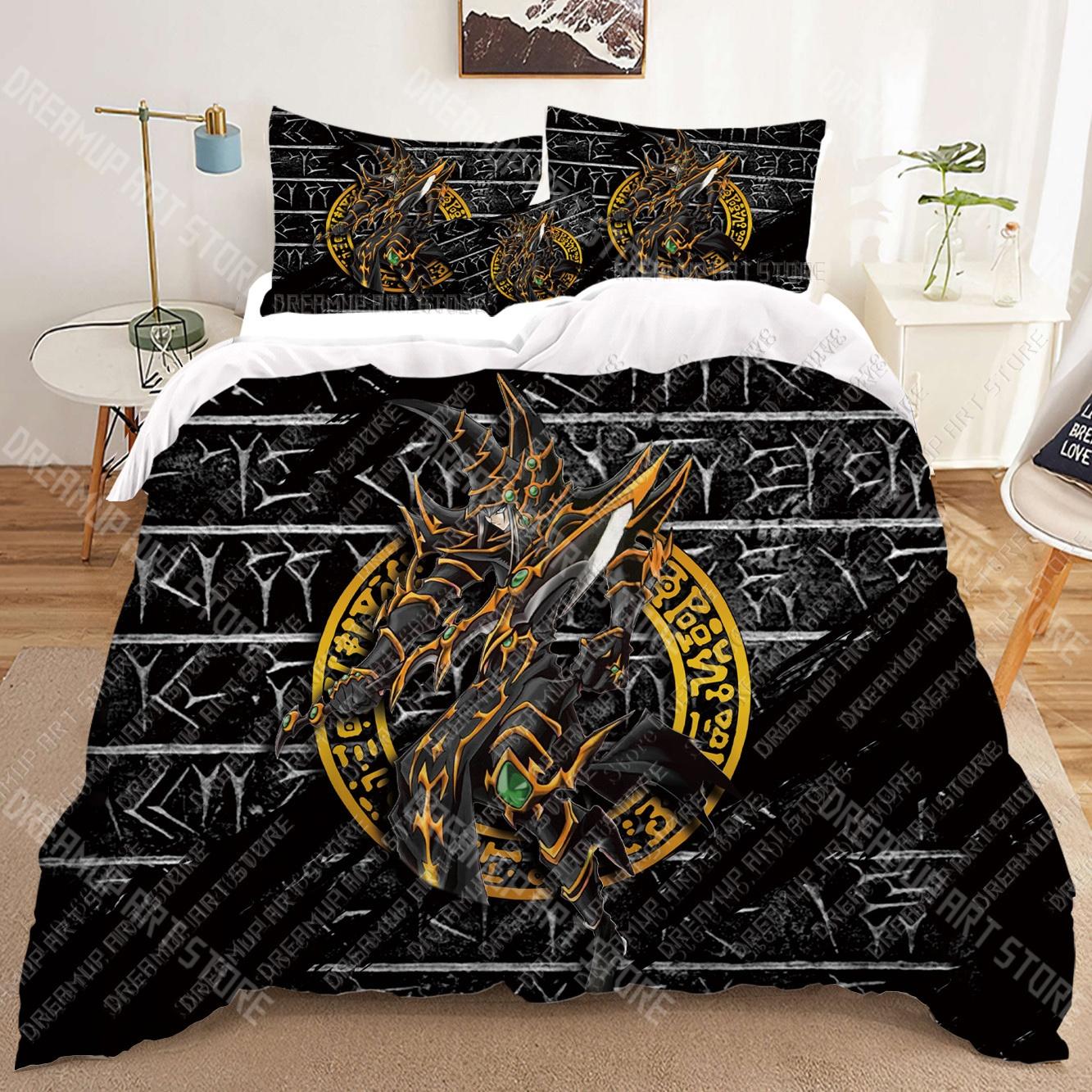 

Anime Yu Gi Oh 3D Bedding Sets Duvet Cover for Adults Kids Comforter Birthday Gift EU Single 90x200cm
