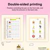 Writing Practice Book for Kids Reusable Preschool Workbooks English Grooved Copybook Early Learning Handwriting Kit for Ages 3-8
