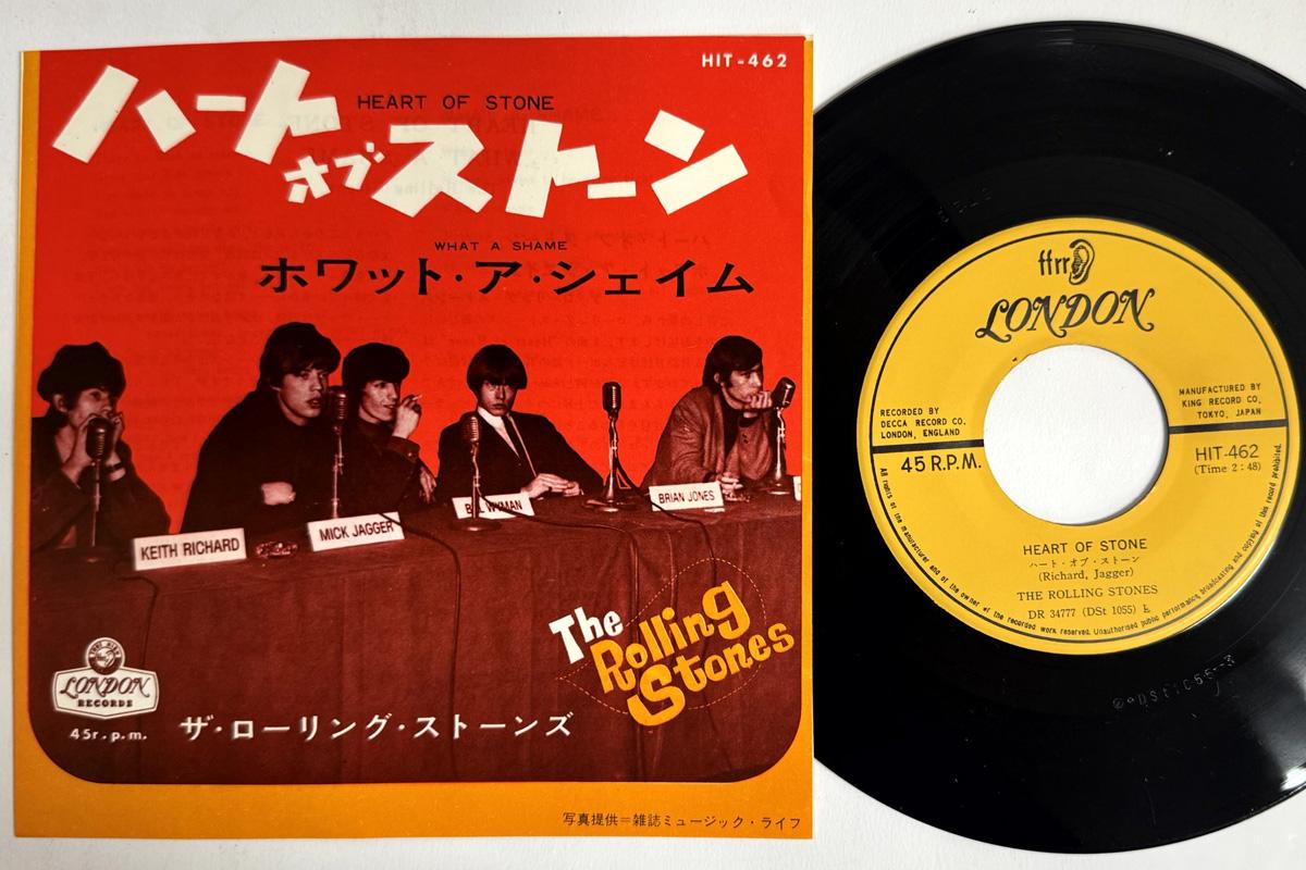 

7inch Record ROLLING STONES Heart Of Stone What A Shame HIT462 LONDON 1965 Japan Rock Used