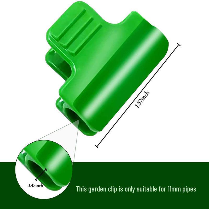 Greenhouse Film Fixing Clips – 11mm Horticultural Plastic Plant Buckle