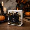 Cute Halloween Wooden Tissue Box Holder for Festive Table and Kitchen Countertop Decoration