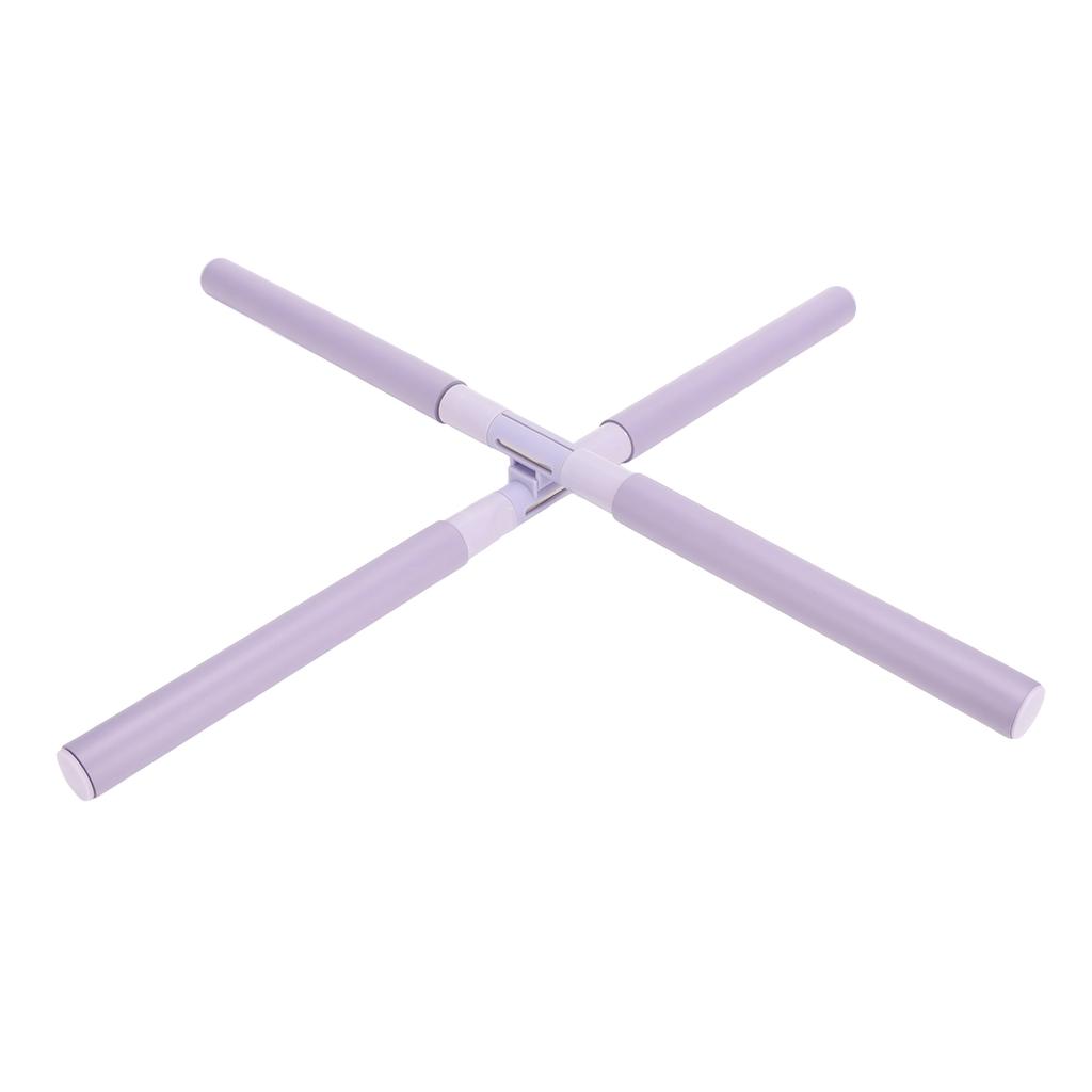 Haltungsstab Dehnwerkzeug Männer Frauen Ergonomisch Einziehbar Rücken Haltungsstab Lila