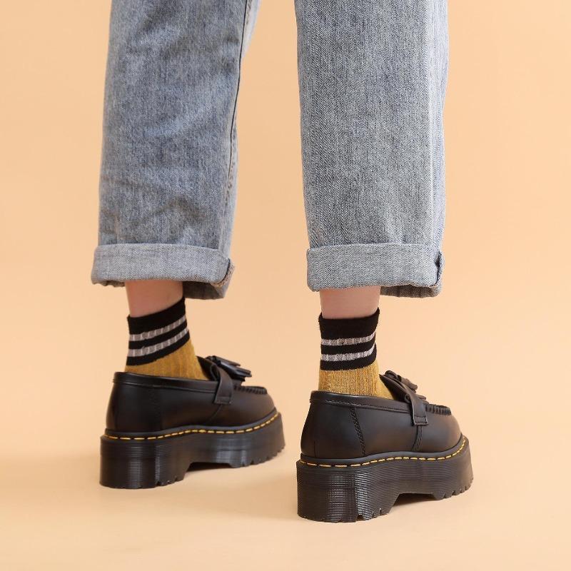 Tassel Loafers Women's Leather Low-top Small Leather Shoes Women's Fashion Student Versatile Casual Shoes