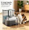 Dispensator de apă potabilă pentru animale de companie din oțel inoxidabil, stil curgere automată, 5L, Fără filtru, Fără aplicație, Separarea apelor uzate ca apă proaspătă