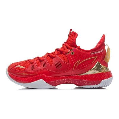 Li Ning Zhan Ji 3 Non-Slip Wear-Resistant Low-Top Badminton Shoes Women Shoes Flame-Red AYAR024-2