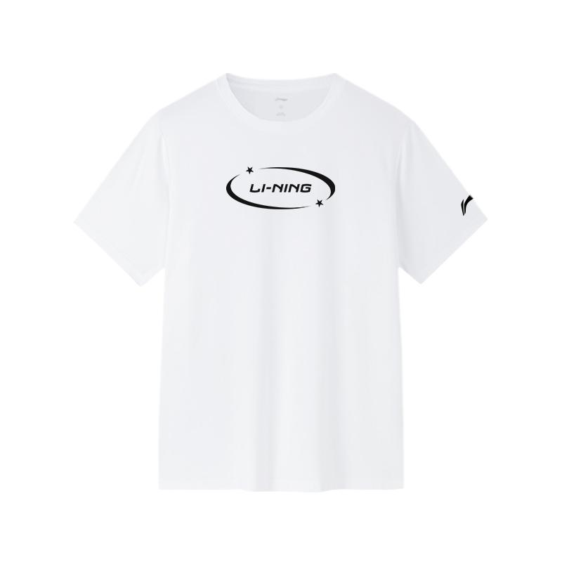 

Li Ning Sports Fashion Series Повседневная спортивная быстросохнущая дышащая футболка с коротким рукавом Унисекс Топы ATSU877-1-TPU23-1 M