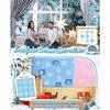 50pcs Double-Sided Snowflake Decorations with Adhesive Dots for Holiday Crafting Strong Adhesive Wall Stickers