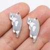 6 Colors Hang Tags Alloy Earrings Jewelry Necklace Pendant DIY Accessories