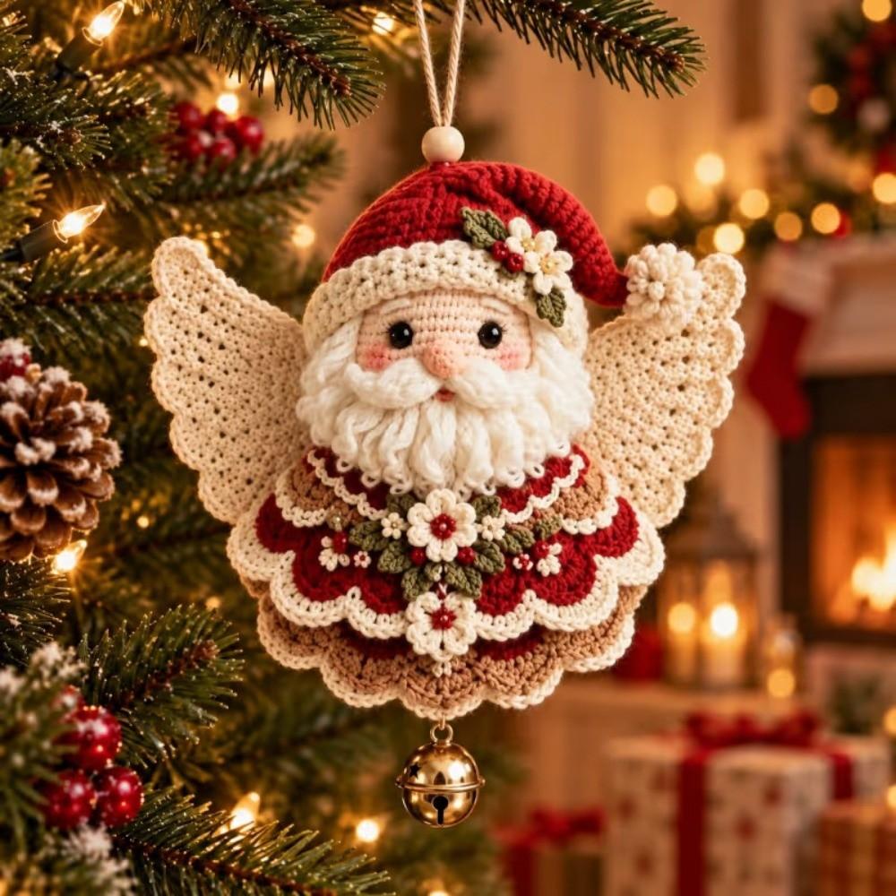 Crochet DIY Crochet Christmas Ornament Kit Handmade Christmas Hanging Decor Holiday
