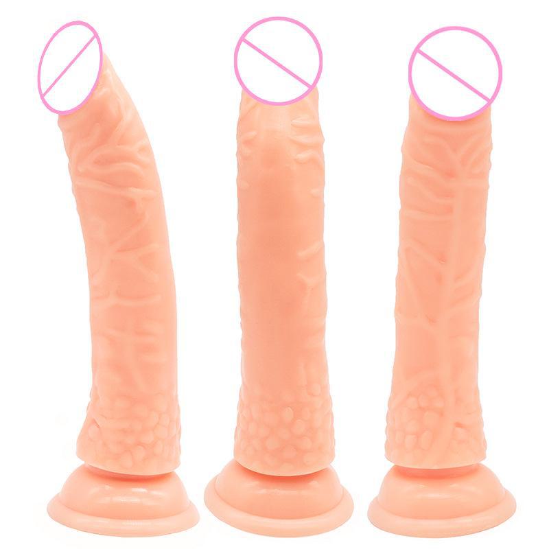 Farbenfroher Kleiner Transparenter Kristall-Dildo - Realistisches Erwachsenenspielzeug für Frauen