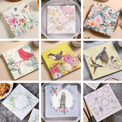 Decoración para el hogar
– Servilletas de mesa de papel