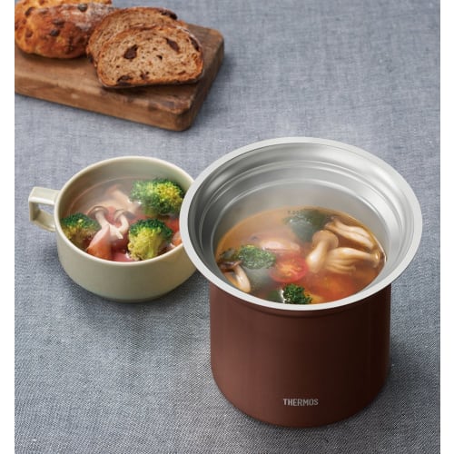 Thermos Vacuum Insulated Table Soup Jar 1L Mocha KJC-1000 MC