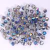 200 Pièces 4MM Perles de Verre Forme Cônes Cristaux Facettés pour la Fabrication de Bijoux Bracelet Collier Boucles d'Oreilles Perles DIY