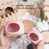 Small Animal Hideout Ceramic Chinchilla Mini Hut Cave Cage Accessories for Dwarf Hamsters Gerbils and Hedgehog Hamster House