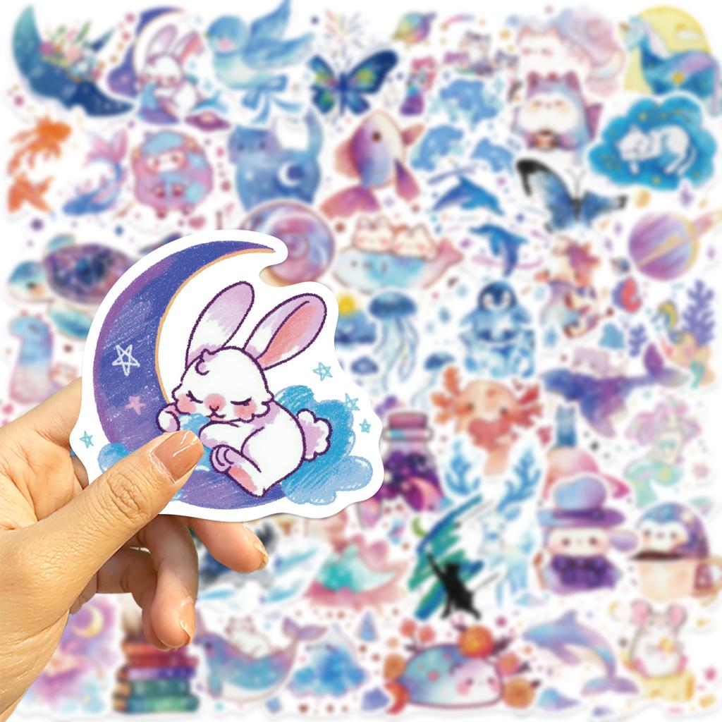 53 Starry Sky Creative Biology Graffiti Stickers Decorate Ipad Suitcase Notebook Diy Waterproof