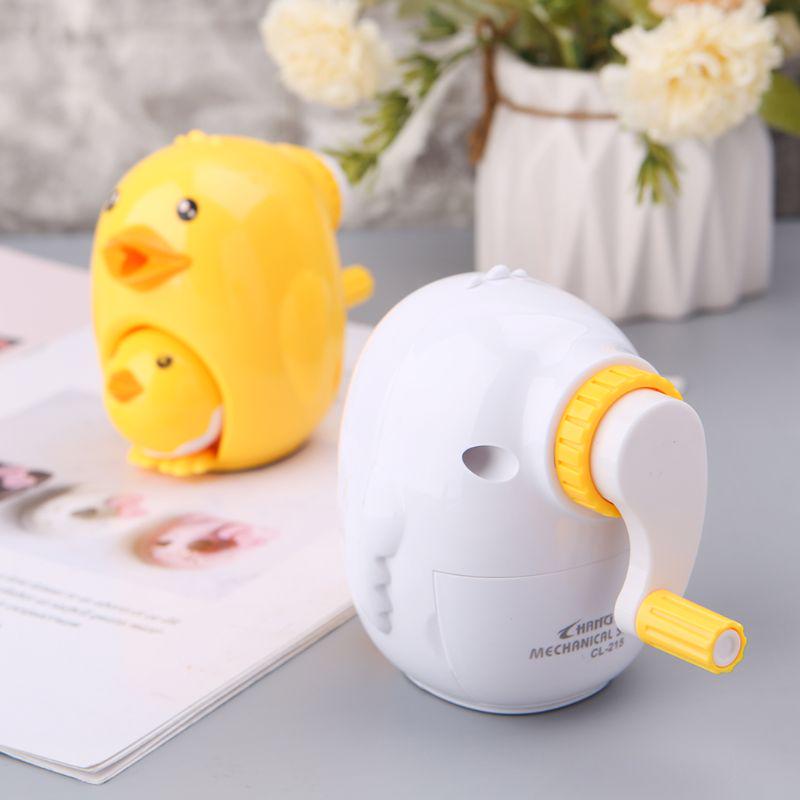 Cute Kawaii Chick Animal Style Pencil Sharpener Hand Mechanical Cutting Tools Stationery