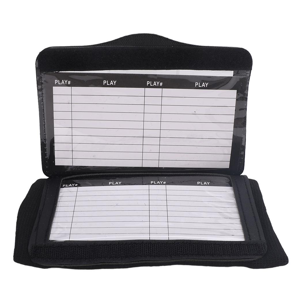 Fascia da Polso per Calcio Playbook da Polso Allenatori Calcio Play Fascia da Polso per Calcio Baseball Nero