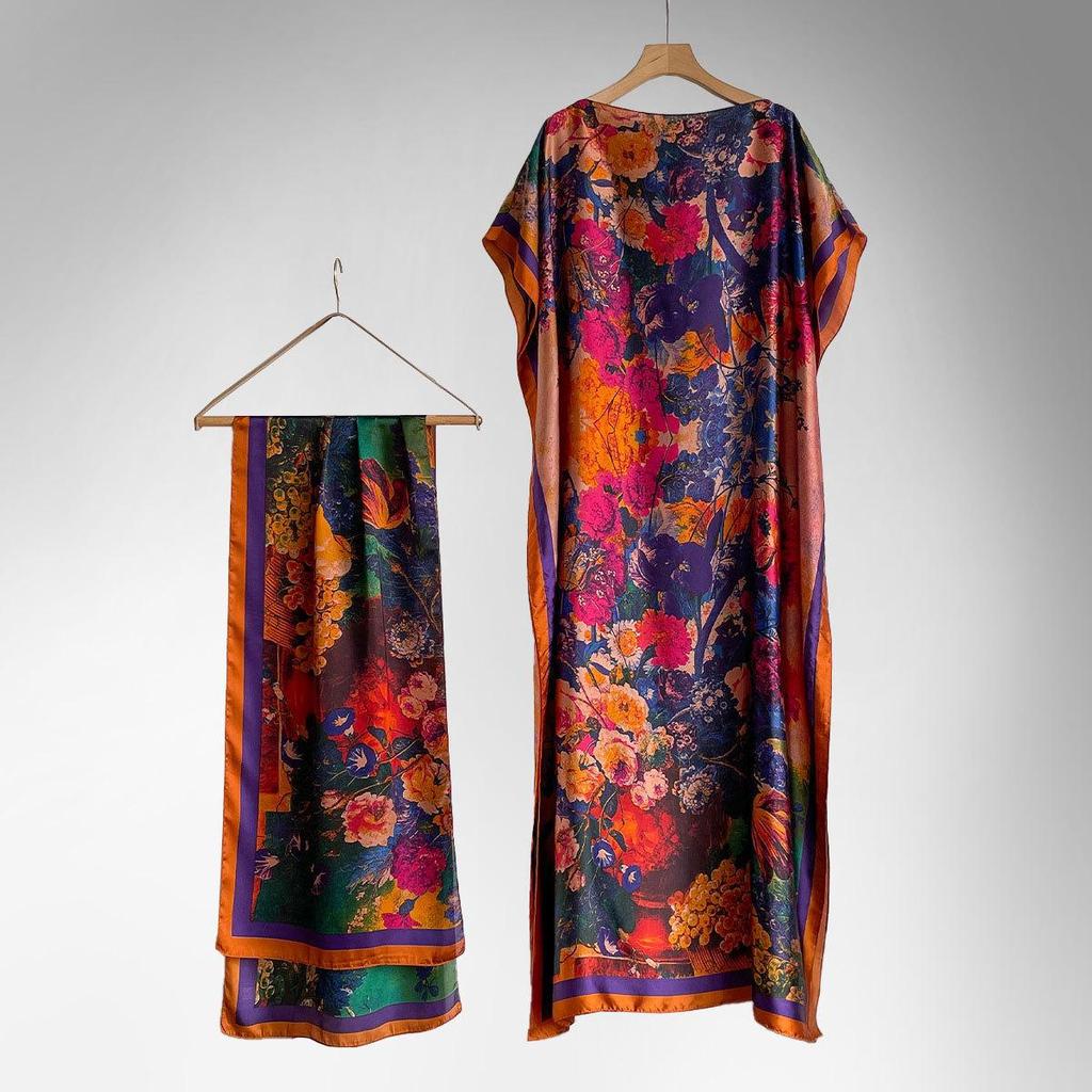 Middle Eastern Style Loose Long Dress Abaya for Women