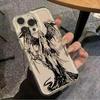 INS Style Space Angel Girl Transparent Phone Case For iPhone 16E 16 15 14 13 Pro Max 11 12 Mini XS XR X 7 8 Plus SE 2 Cover